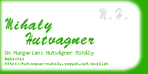 mihaly hutvagner business card