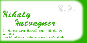 mihaly hutvagner business card